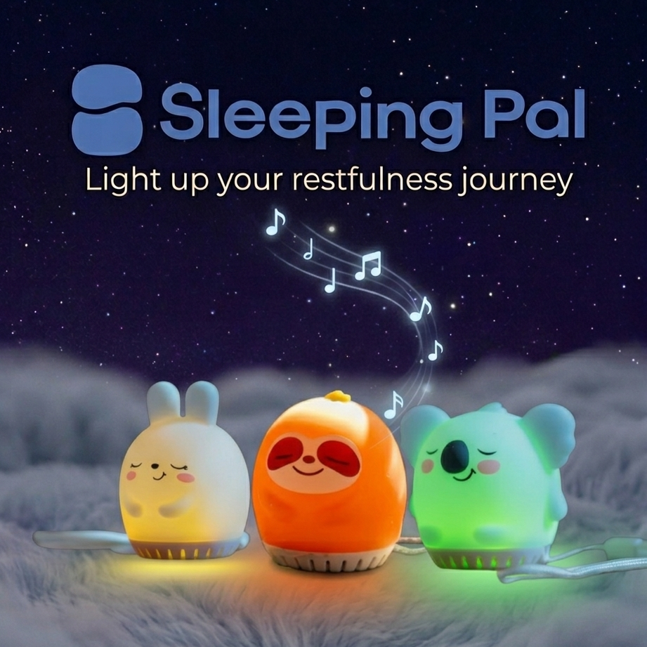 Sleeping Pal sloth night light sound machine, portable for toddlers.