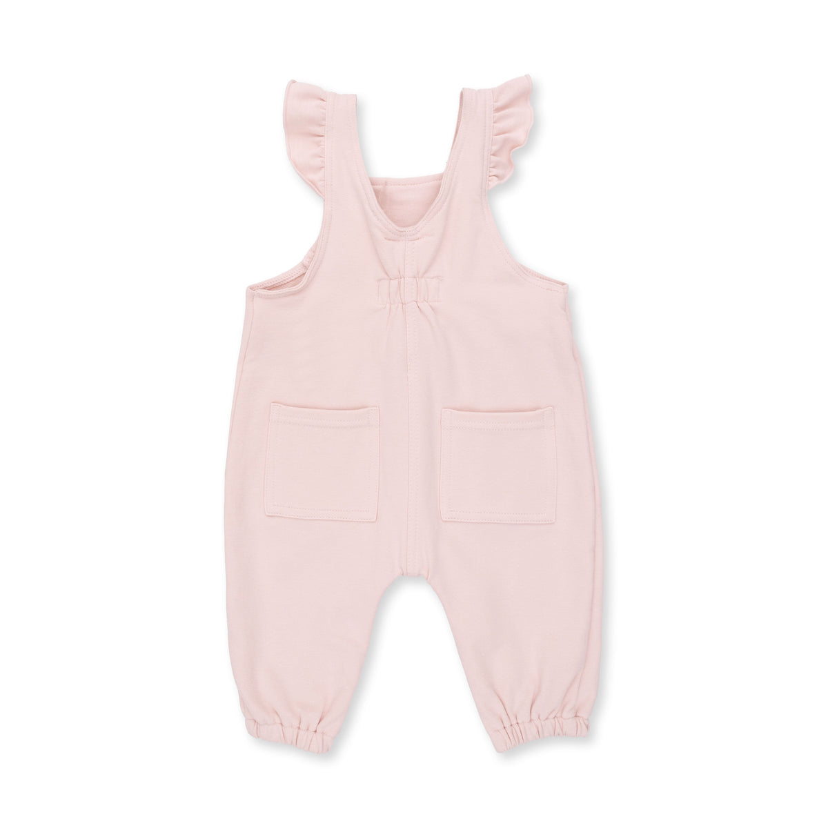 Solid Veiled Pink - Ruffle V-Overalls by Angel Dear