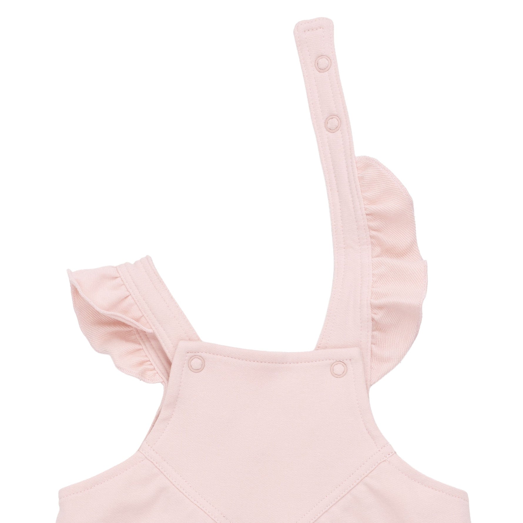 Solid Veiled Pink - Ruffle V-Overalls by Angel Dear