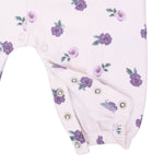 Violetta Floral - Ruffle V-Overalls and Long Sleeve Bodysuit by Angel Dear