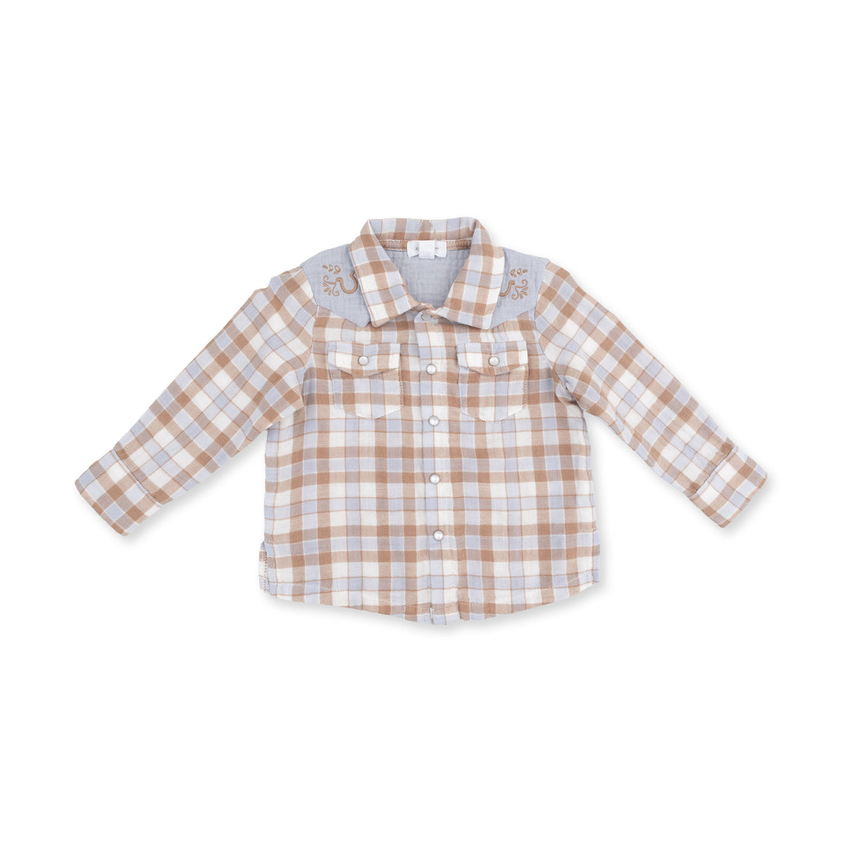 Western Plaid - The Willie Shirt by Angel Dear