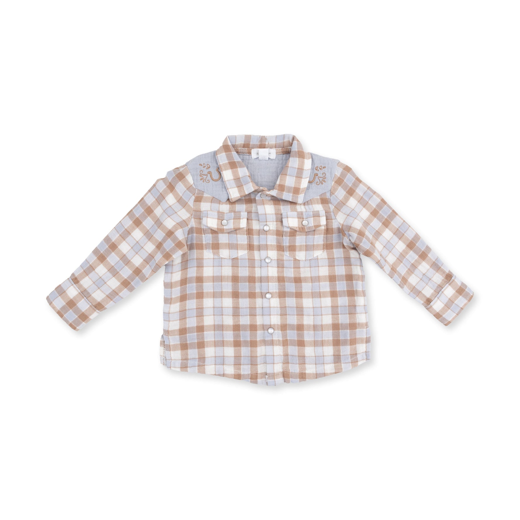 Western Plaid - The Willie Shirt by Angel Dear