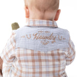 Western Plaid - The Willie Shirt by Angel Dear