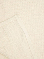 Crover 100% cotton waffle baby blanket for swaddling and stroller coverage.