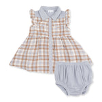 Western Plaid - Western Pearl Snap Dress and Bloomer by Angel Dear