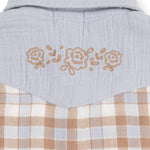 Western Plaid - Western Pearl Snap Dress and Bloomer by Angel Dear