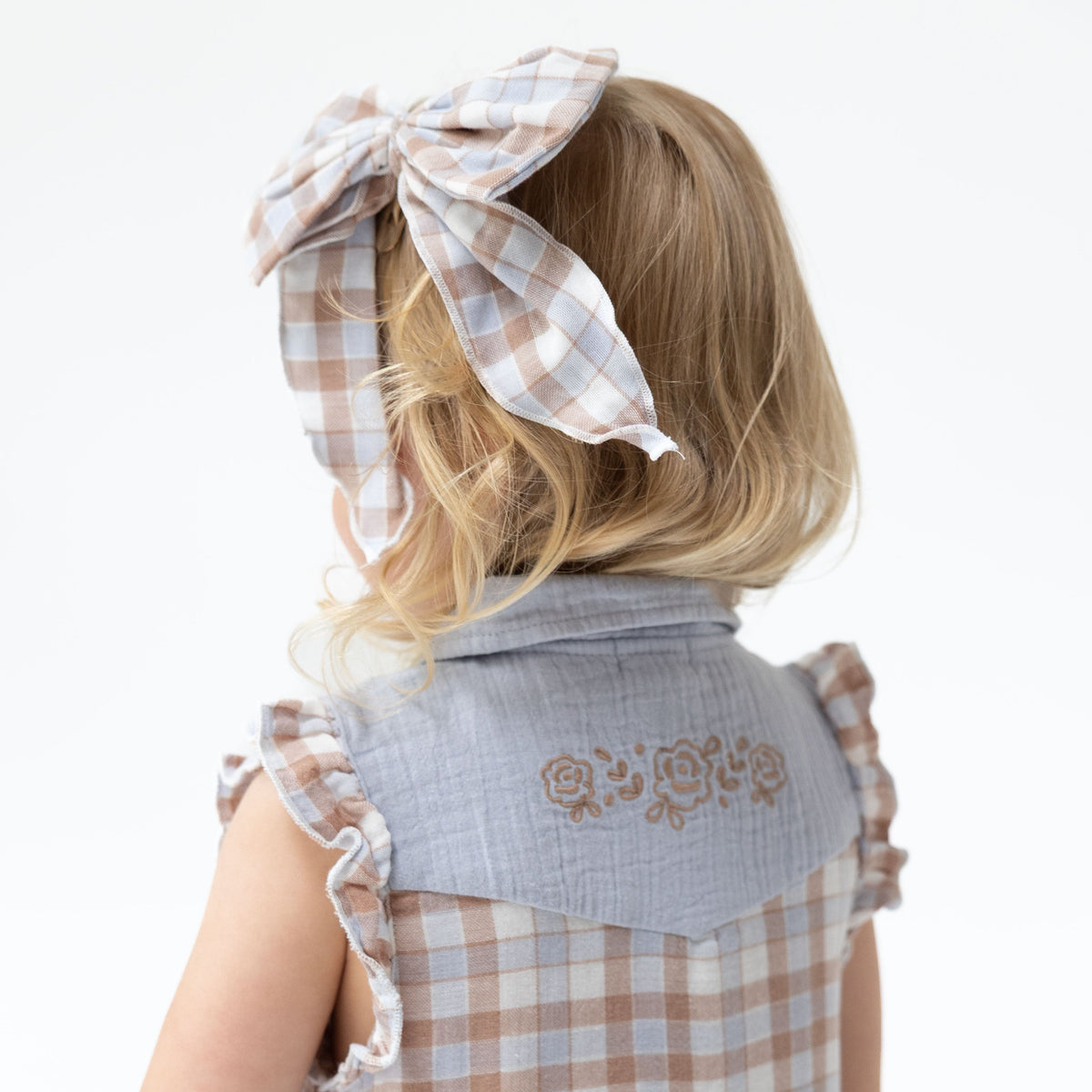 Western Plaid - Western Pearl Snap Dress and Bloomer by Angel Dear