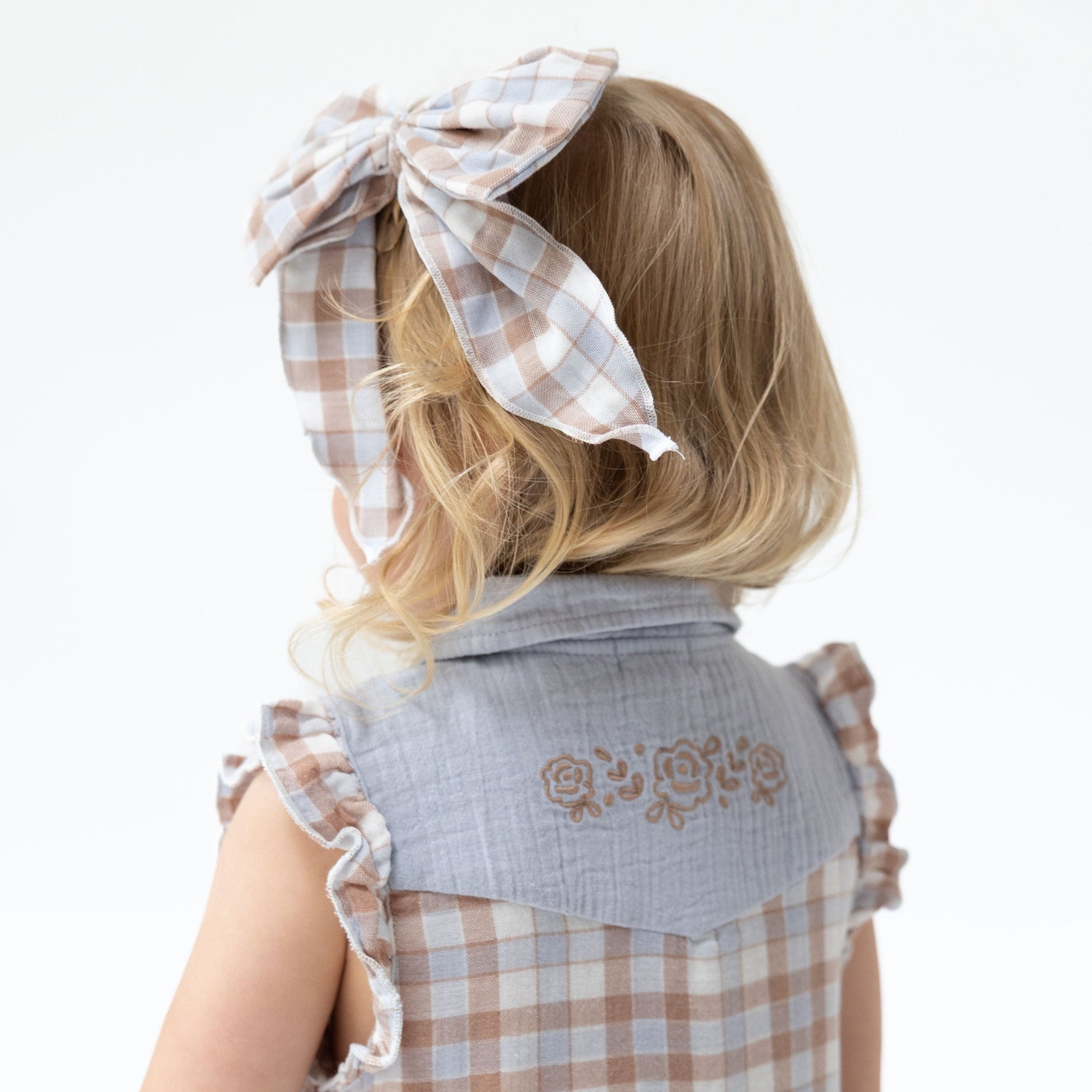 Western Plaid - Western Pearl Snap Dress and Bloomer by Angel Dear