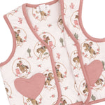 Quilted Vest with Heart Pockets - Cowgirl Cameos by Angel Dear (view 3 of 4)