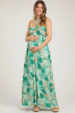 PinkBlush Stylish Maternity Maxi Dress with Tropical Print for Expecting Mothers - Apparel & Accessories > Clothing > Dresses