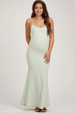 PinkBlush Mint Maternity Maxi Dress with Adjustable Straps for Comfortable Style - Apparel & Accessories > Clothing > Dresses