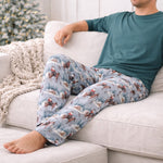 Adult Bamboo Pajama Pants - Cowboy Christmas Western by Tesa Babe