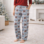 Adult Bamboo Pajama Pants - Cowboy Christmas Western by Tesa Babe