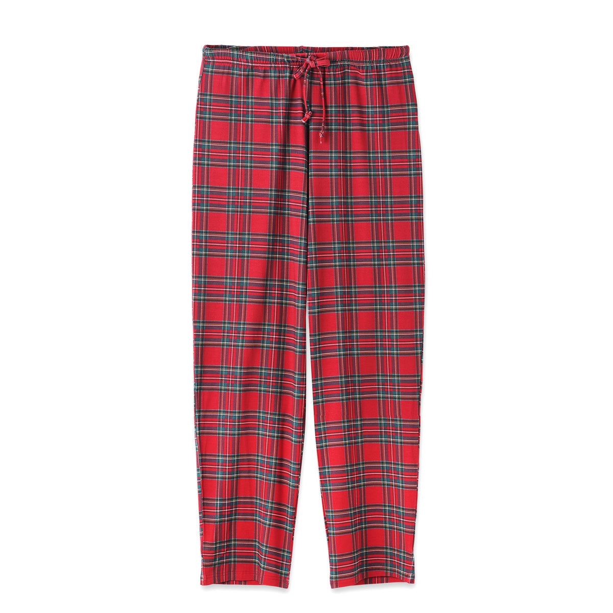 Christmas Unisex Bamboo Pajama Pants – Classic Red Tartan by Tesa Babe