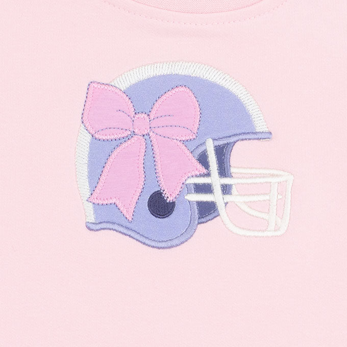 Football Helmets Pink - Drop Sleeve Sweatshirt with Varsity Stripes by Angel Dear (view 4 of 4)