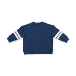 Football Helmets - Drop Sleeve Sweatshirt with Varsity Stripes Blue Helmet by Angel Dear (view 3 of 4)