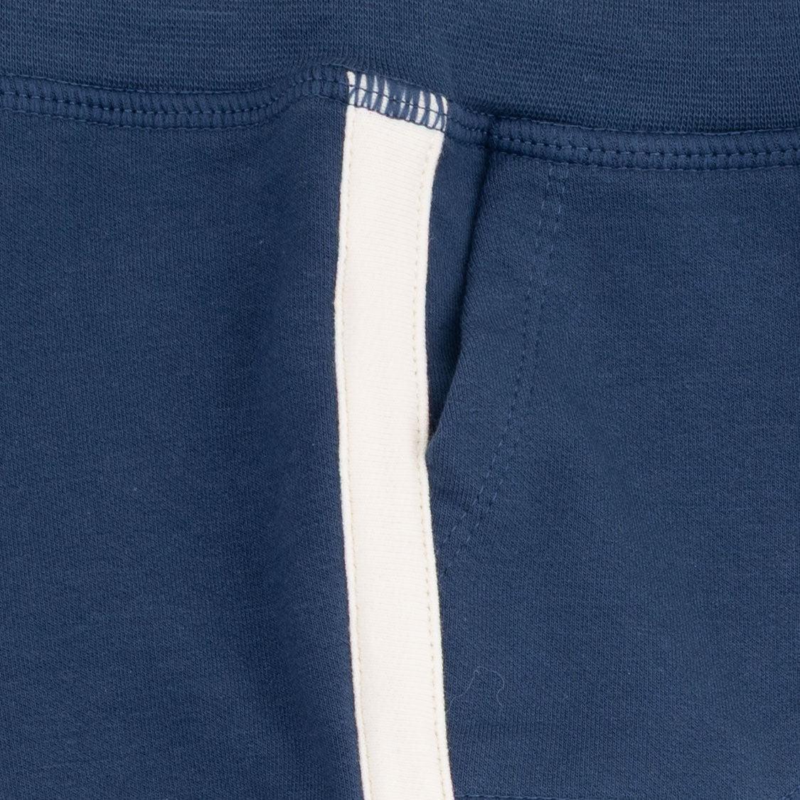 Solid Insignia Blue - Jogger Pant with Varsity Stripes by Angel Dear (view 3 of 3)