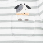 Cows Blue - Long Sleeve Uni Shirt by Angel Dear