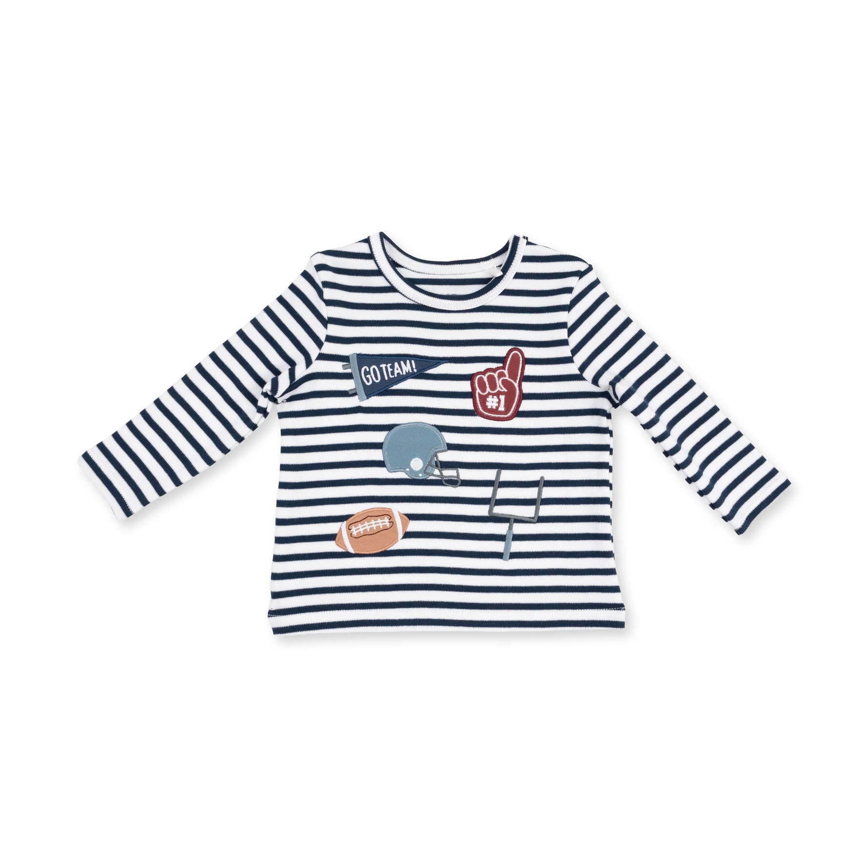 Football Navy - Long Sleeve Uni Shirt by Angel Dear