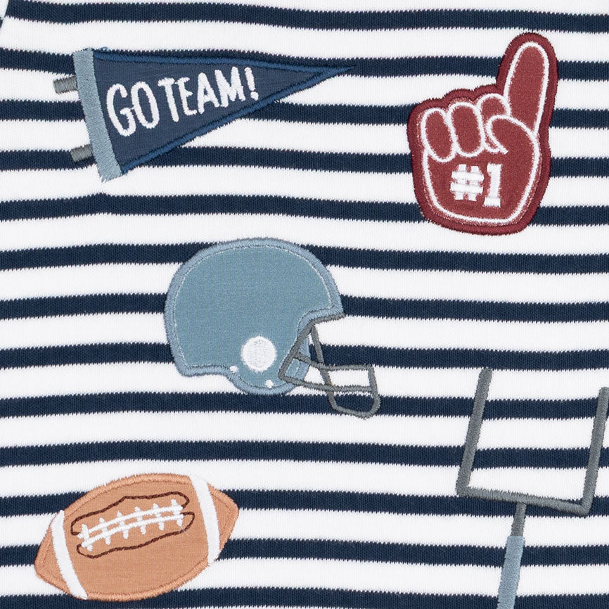 Football Navy - Long Sleeve Uni Shirt by Angel Dear