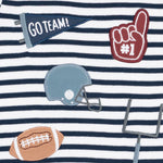 Football Navy - Long Sleeve Uni Shirt by Angel Dear