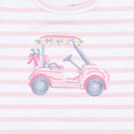 Golf - Long Sleeve Uni Shirt Pink Golf Cart by Angel Dear