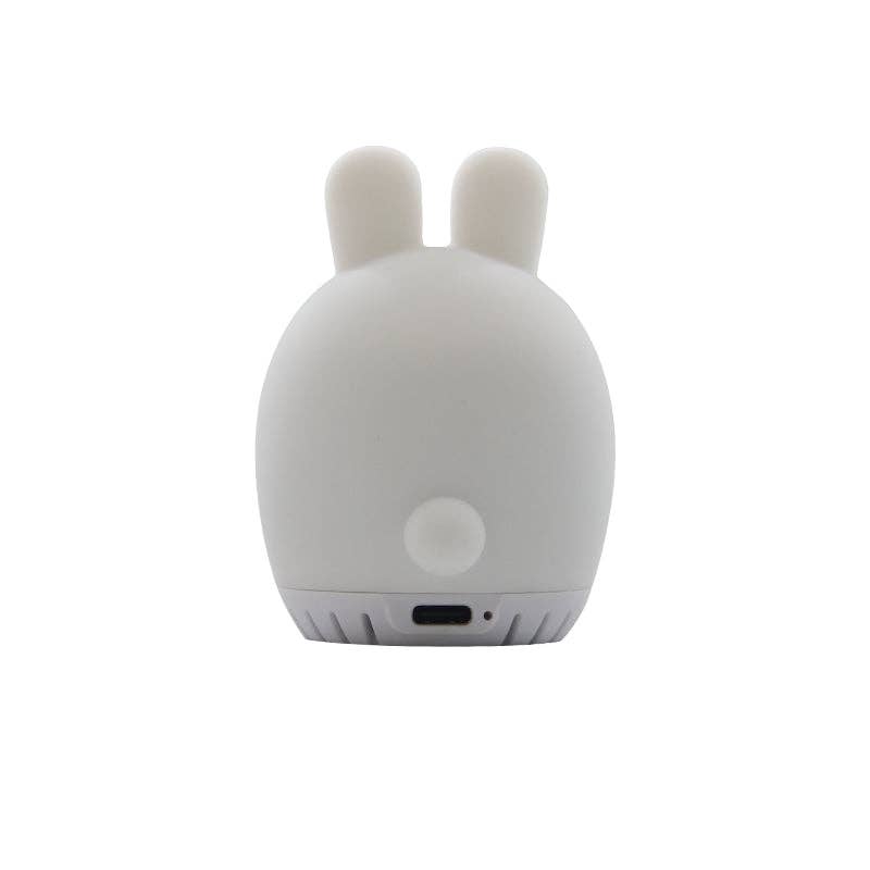 White Sleeping Pal bunny sound machine night light for toddlers.