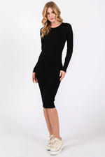 PinkBlush Luxurious Ribbed Maternity Midi Dress with Seamless Fit for Expectant Mothers - Apparel & Accessories > Clothing > Dresses