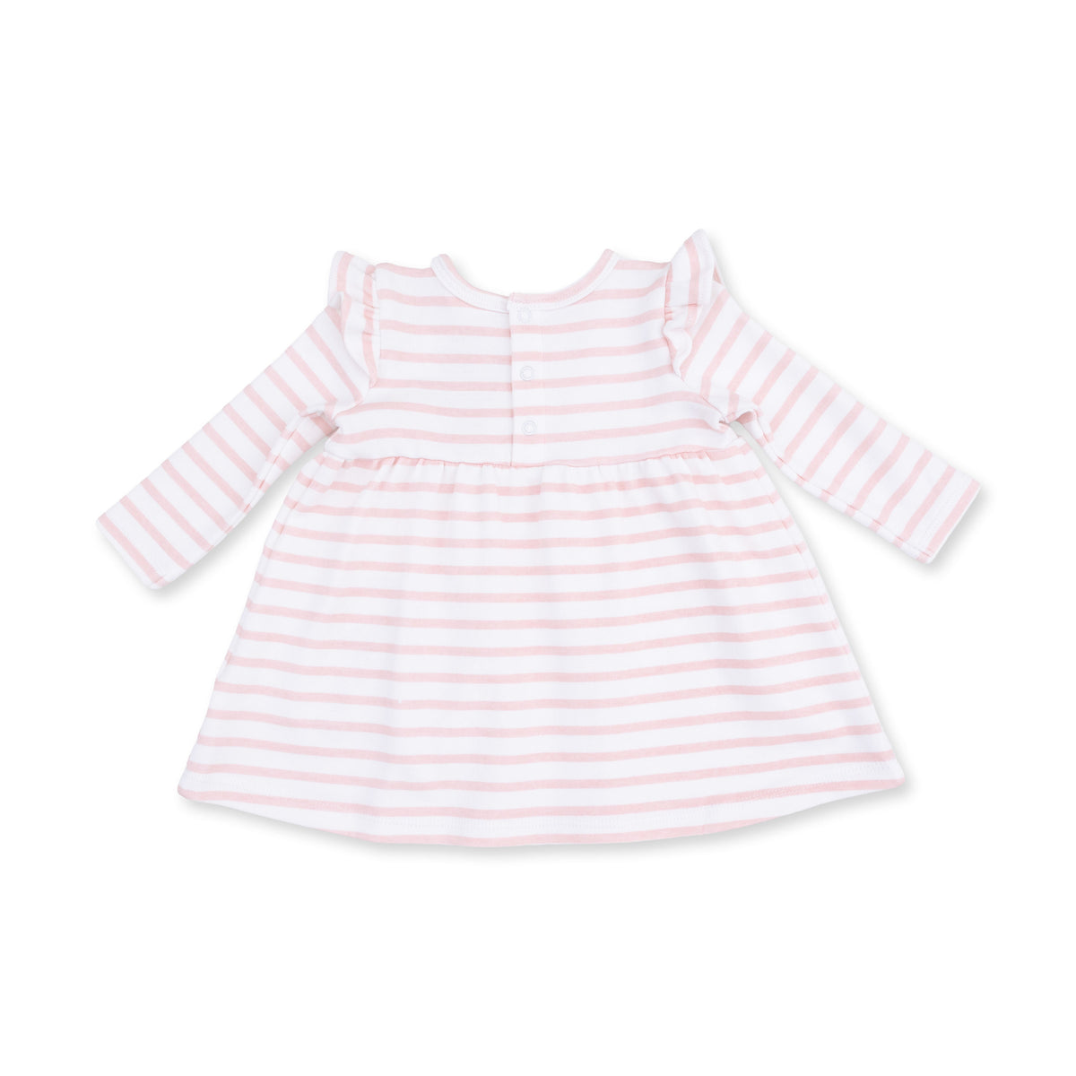 Stripe Puppy - Long Sleeve Dress with Ruffle and Bloomer (2T-4T Dress Only) by Angel Dear