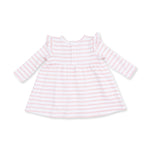 Stripe Puppy - Long Sleeve Dress with Ruffle and Bloomer (2T-4T Dress Only) by Angel Dear