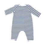 Football Navy - Long Sleeve Snap Shoulder Romper by Angel Dear