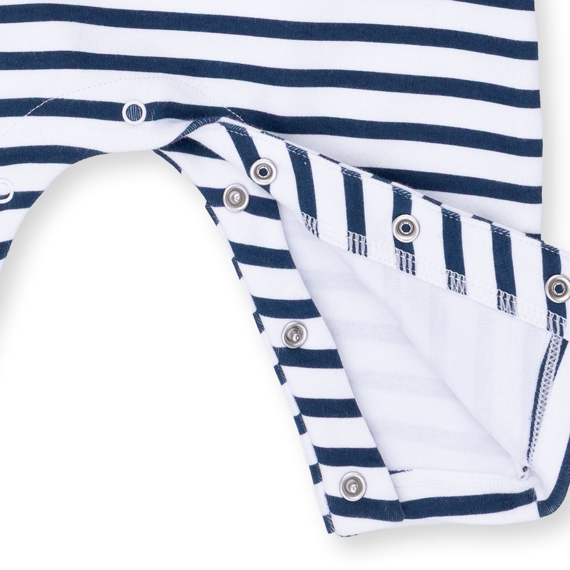 Football Navy - Long Sleeve Snap Shoulder Romper by Angel Dear