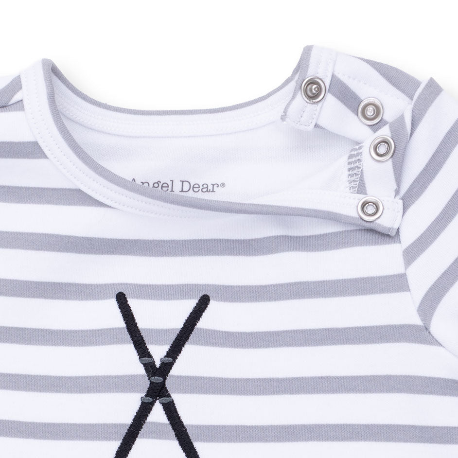 Hockey - Long Sleeve Snap Shoulder Romper by Angel Dear