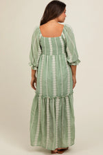 PinkBlush Light Olive Maternity Maxi Dress with Embroidered Detail for Expecting Mothers - Apparel & Accessories > Clothing > Dresses