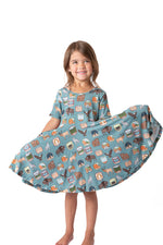 My First National Parks Adventure Girls Dress | Nature Print Dress Sizes 2-6 by Rayn’s Tiny Stitches