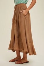 PinkBlush PinkBlush Midi Skirt with Drawstring for Stylish Women - Apparel & Accessories > Clothing > Dresses