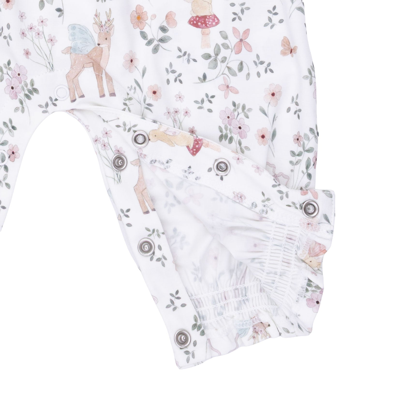 Enchanted Woodland - Smocked Long Sleeve Romper by Angel Dear