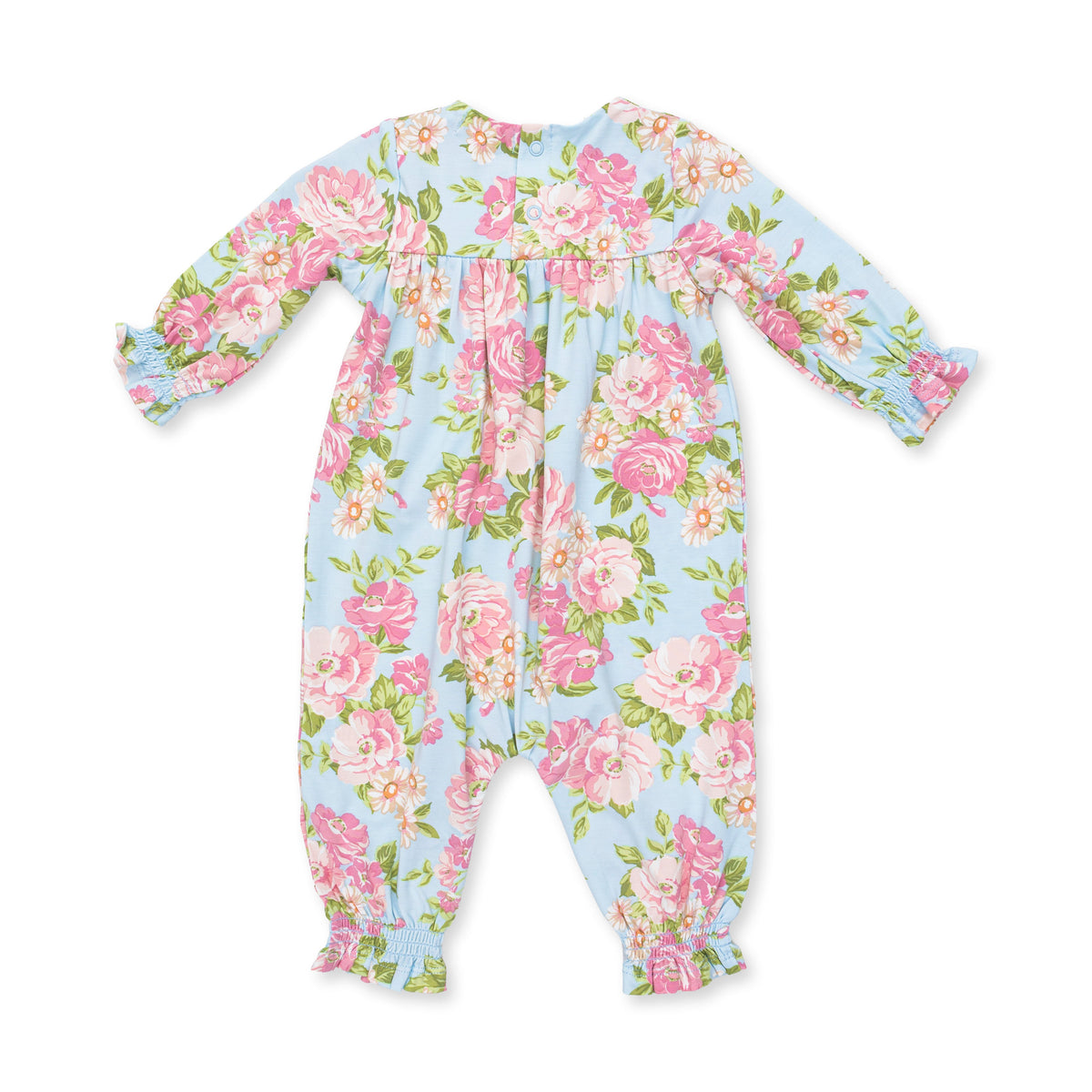 Viscose from Bamboo Smocked Romper - Angeline Floral by Angel Dear (view 3 of 5)