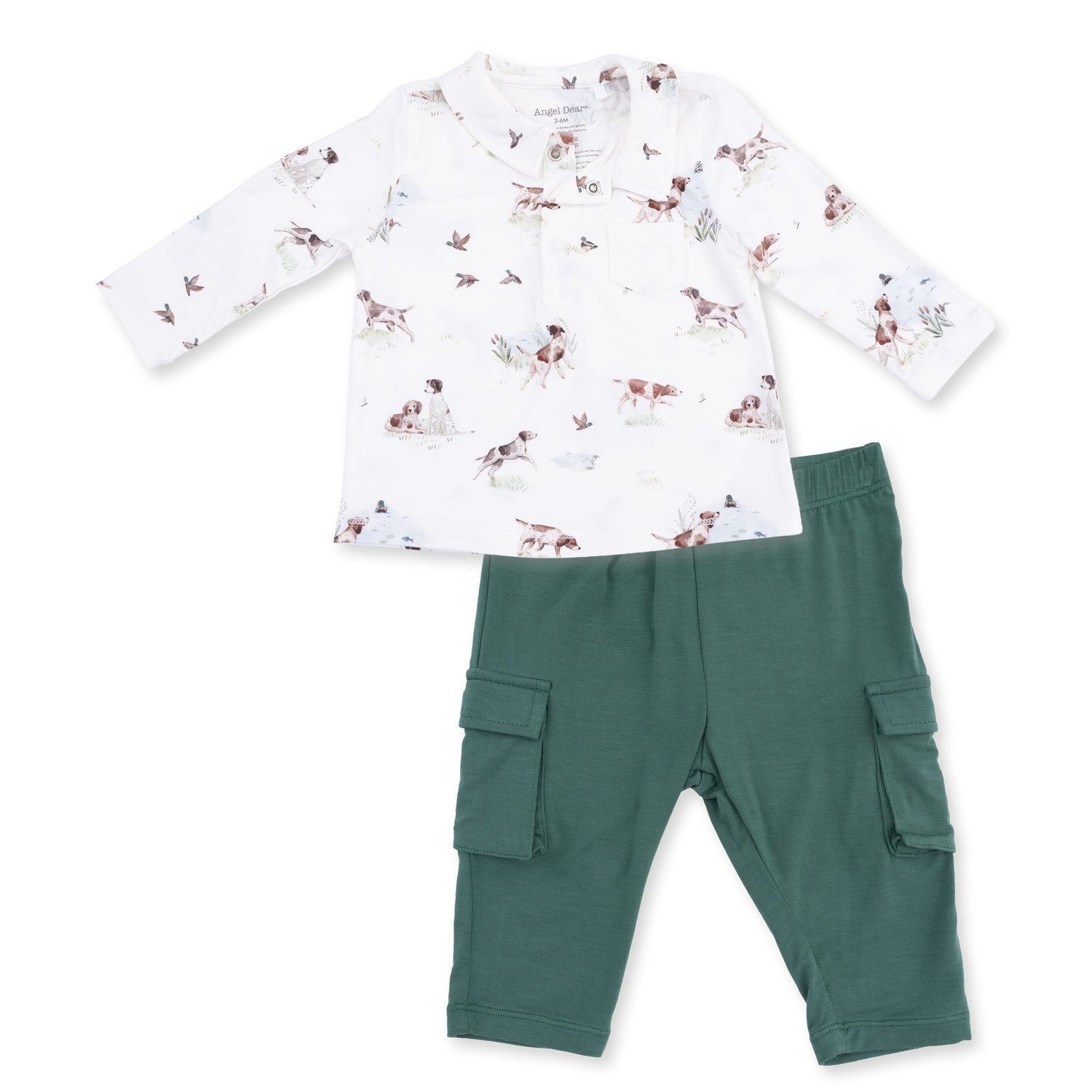 Pointer Pups and Duck Buddies - Polo with Cargo Pant by Angel Dear (view 2 of 7)