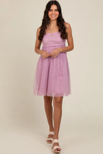 PinkBlush Burgundy Tulle Skirt Dress with Polyester Lining for Elegant Women - Apparel & Accessories > Clothing > Dresses