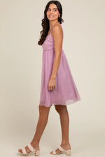 PinkBlush Burgundy Tulle Skirt Dress with Polyester Lining for Elegant Women - Apparel & Accessories > Clothing > Dresses