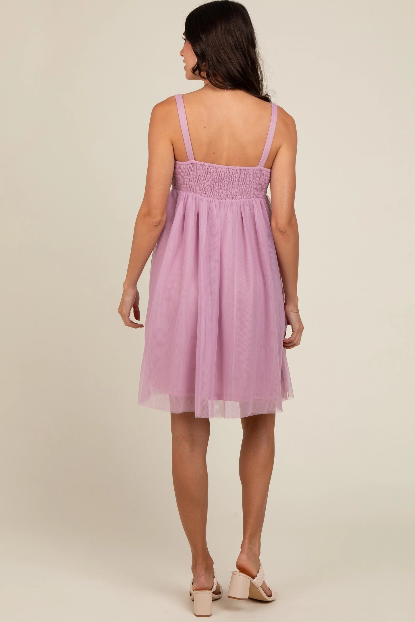 PinkBlush Burgundy Tulle Skirt Dress with Polyester Lining for Elegant Women - Apparel & Accessories > Clothing > Dresses