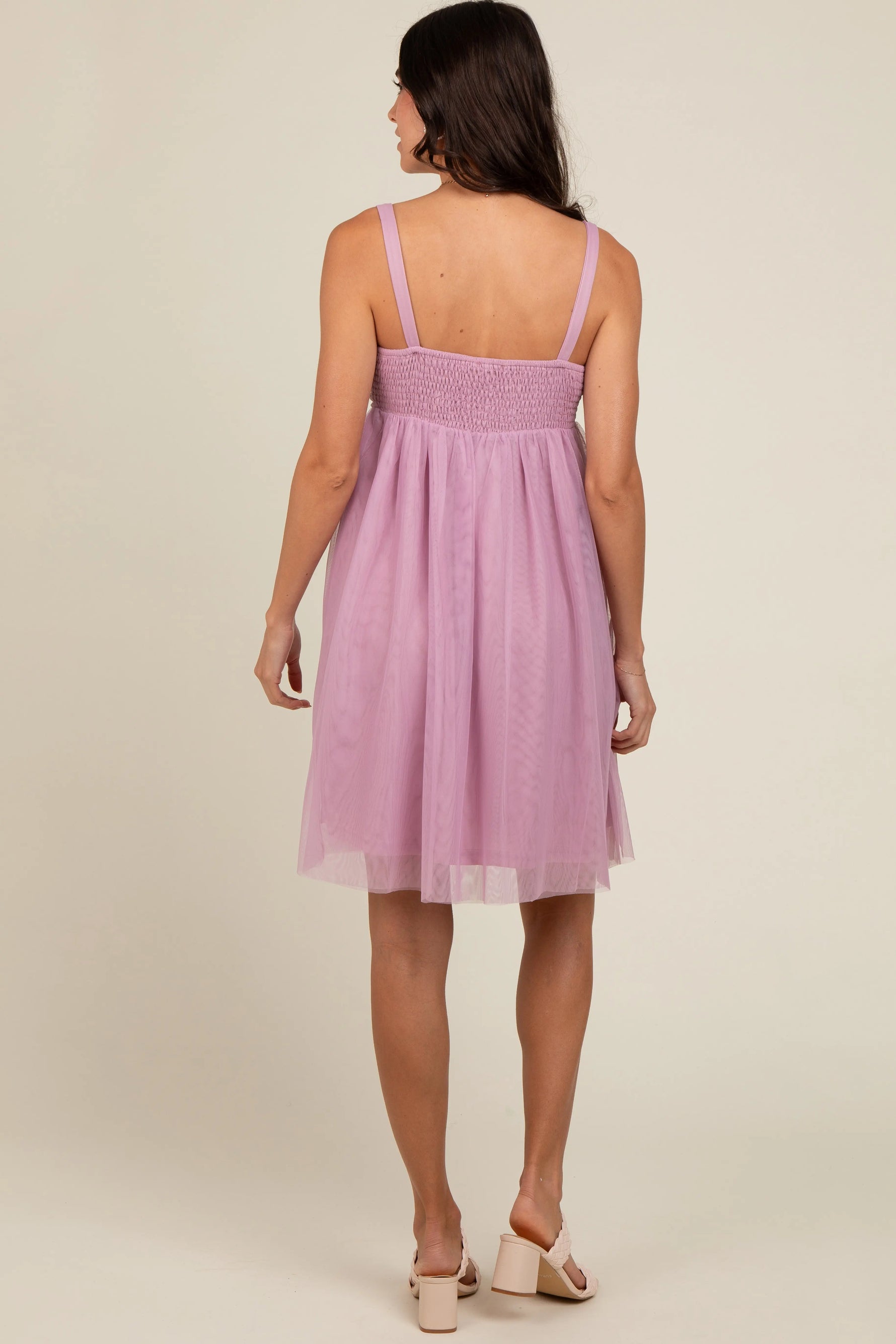 PinkBlush Burgundy Tulle Skirt Dress with Polyester Lining for Elegant Women - Apparel & Accessories > Clothing > Dresses