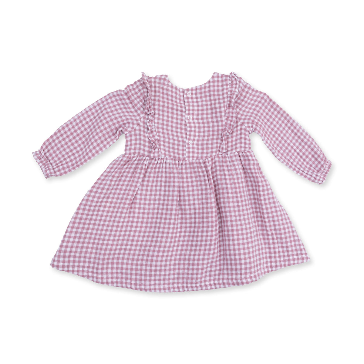 Berry Gingham - Long Sleeve Ruffle Dress and Legging by Angel Dear
