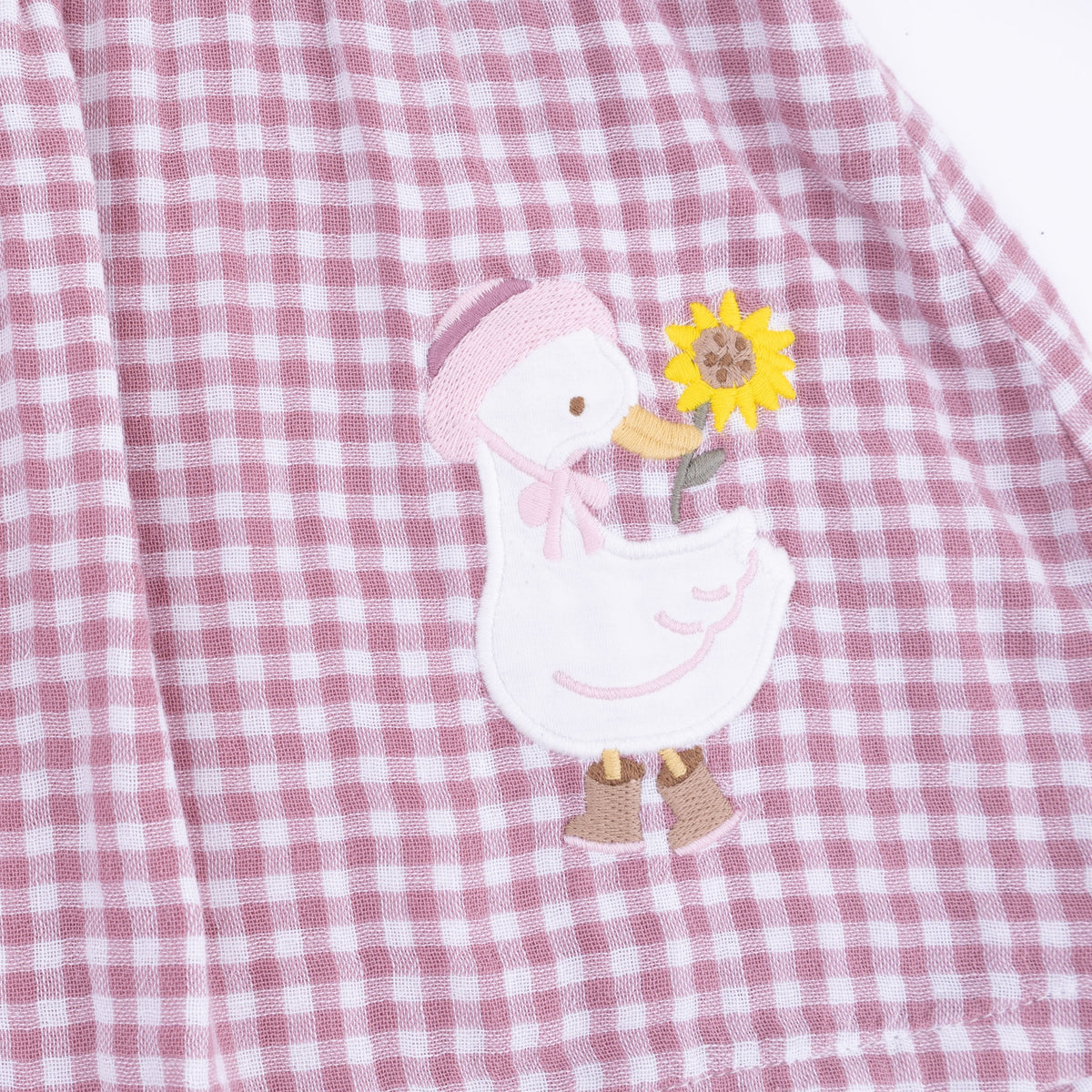 Berry Gingham - Long Sleeve Ruffle Dress and Legging by Angel Dear