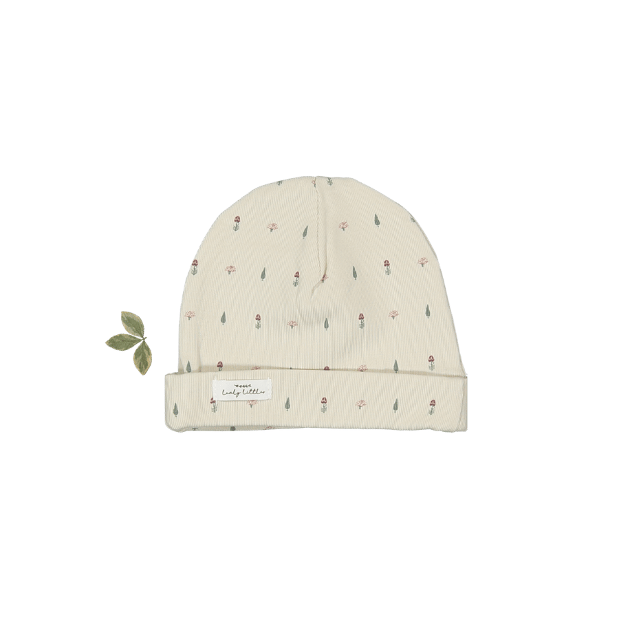 Printed baby hat in Abby pink