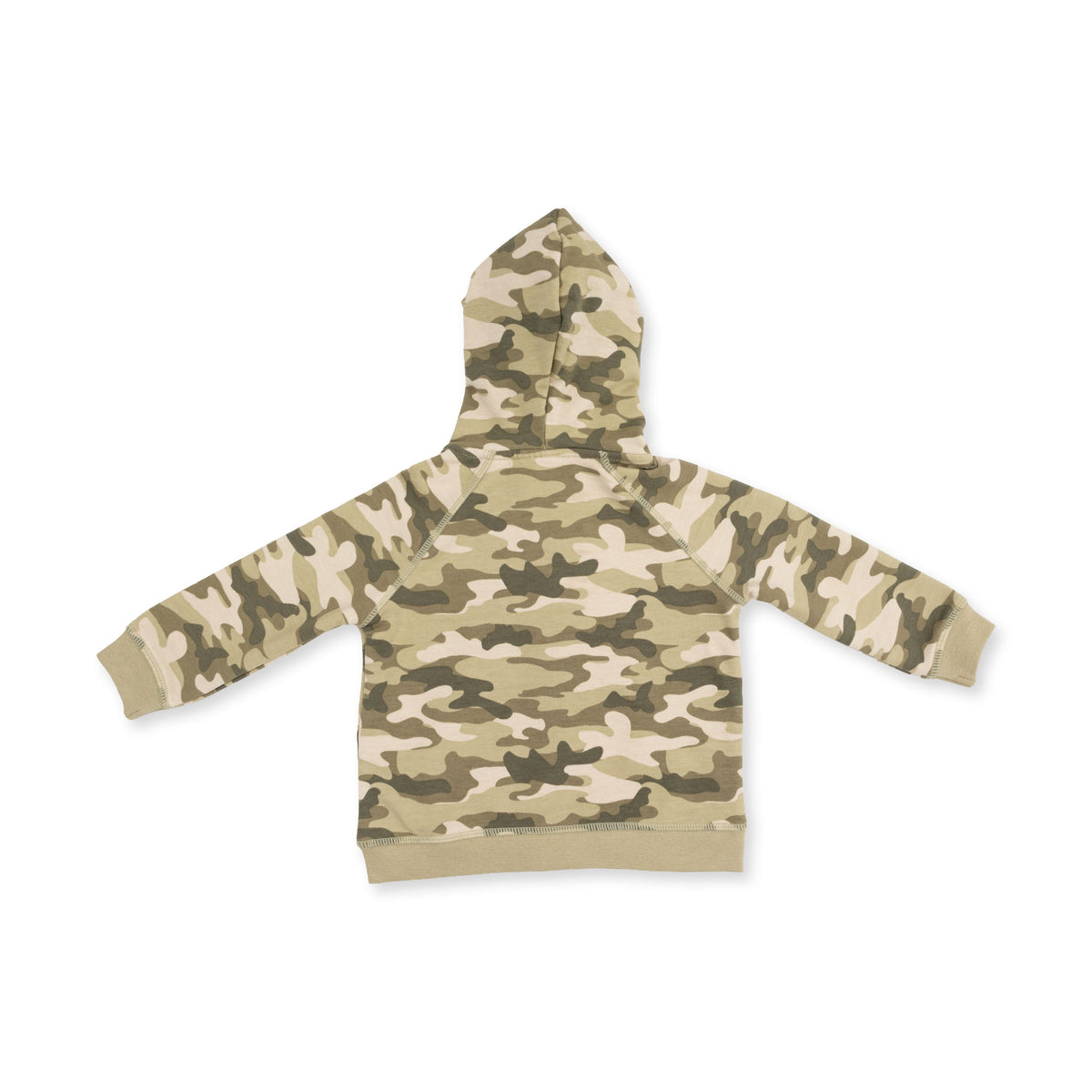 Camo French Terry Zip Hoodie - Camo Print by Angel Dear (view 2 of 3)