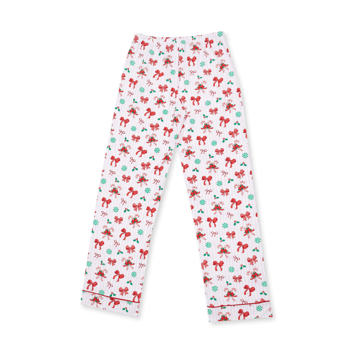 Bows & Candy Canes - Adult Long Sleeve Coat Style with Pants by Angel Dear