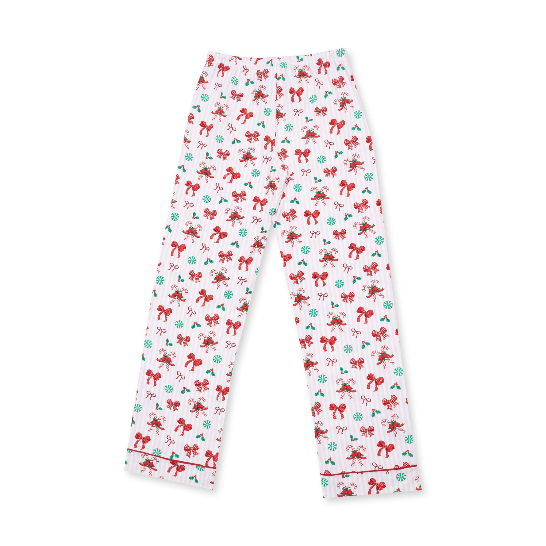 Bows & Candy Canes - Adult Long Sleeve Coat Style with Pants by Angel Dear