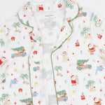 Beach Christmas - Adult Long Sleeve Coat Style and Pant with Pockets by Angel Dear